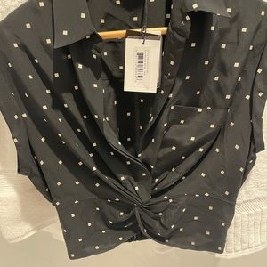 T Alexander Wang silk crop